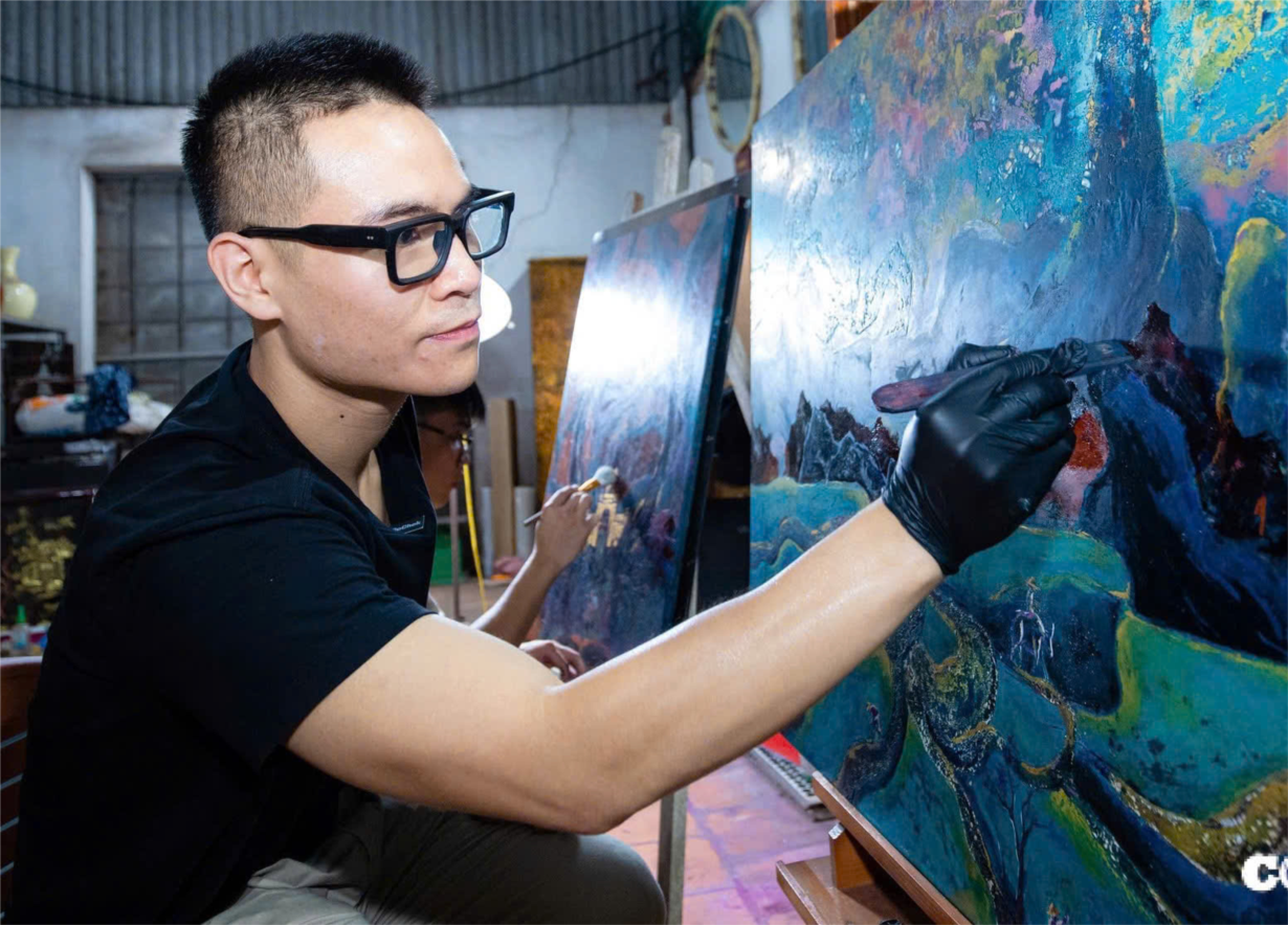 Hoạ sĩ trẻ Chu Nhật Quang – Từ di sản đến không gian nghệ thuật đương đại